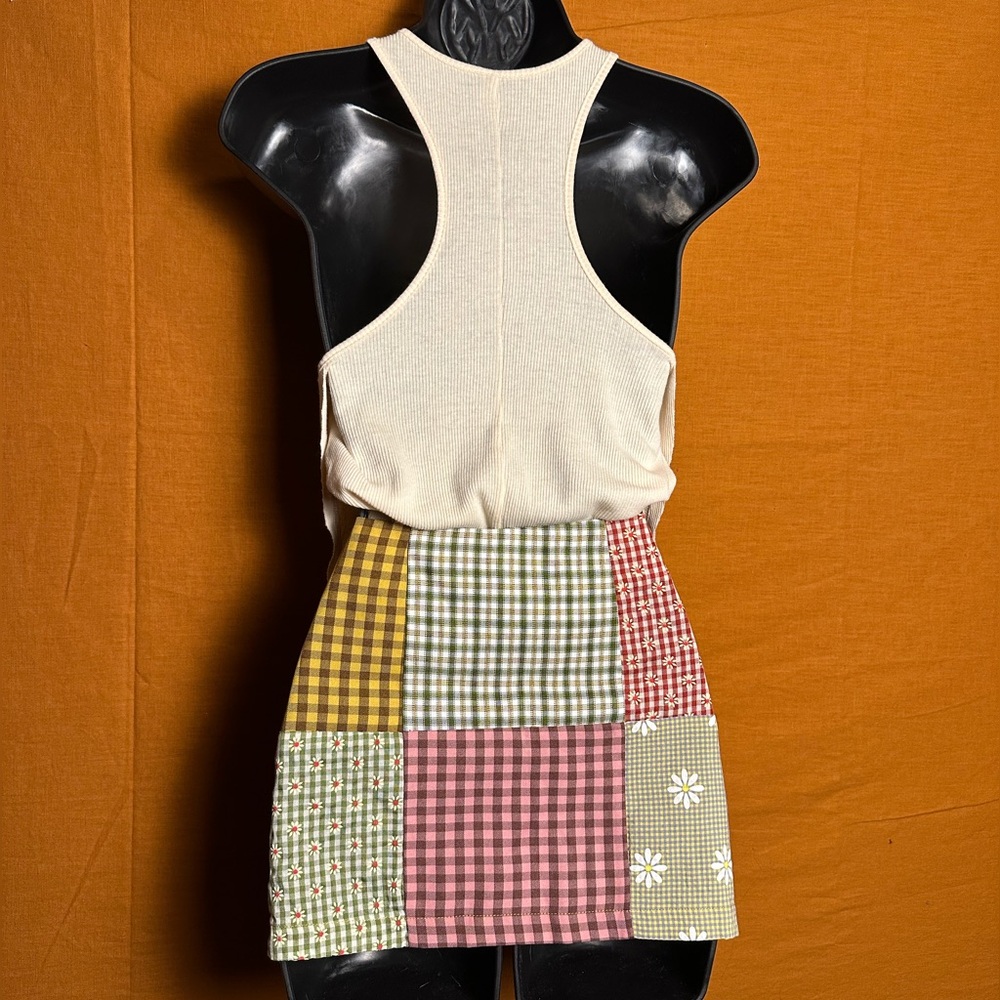 The Ragged Priest Multicolored Patchwork Skirt NWT - image 6